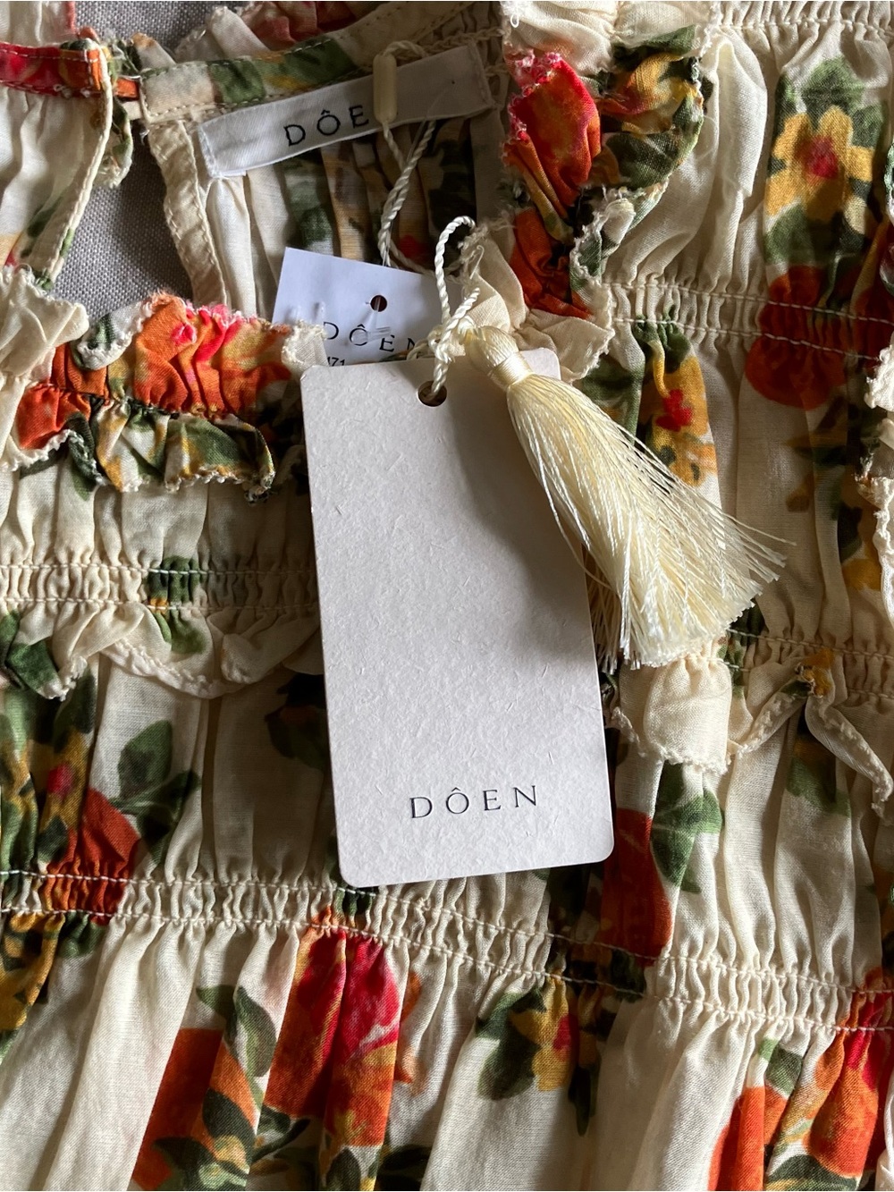 Dôen Martha Dress in Orangerie Floral - Size Small - Picture 11 of 13